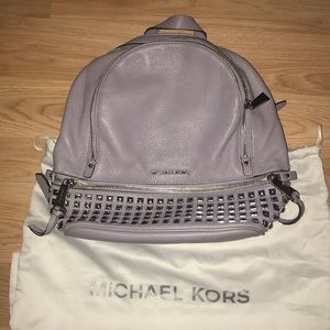 Michael Kors Lavender Studded Backpack